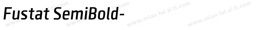 Fustat SemiBold字体转换